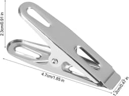 Wasknijpers - Kledingclips - Kleding Drogen - Roestvrij Staal - 20 Stuks - Zilverkleurig — thumbnail 5