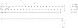 Stalen Anker - Hoekanker Bevestiging - Beton Plaatsen - Geperforeerde Plaat - 400x40mm 4 Stuks - Zilver — thumbnail 1