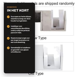 Schuifdeuronderhouder roestvrij staal - Deurbuffer - Instelbaar - Duurzaam - Hittebestendig - Verstelbare afmetingen 6x2x2 cm - Deurstopper — thumbnail 3