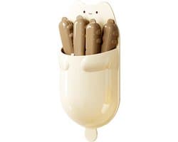 Zakclips - Snacksluiter Keukenhulp - Voedsel Vers Houden - Met Magnetische Houder - 4 Stuks - Koffie