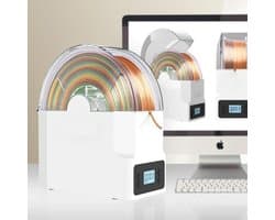 Filament Droger - 3D Print Droogkast - 3D Printen Optimaliseren - Instelbare Temperatuur - 200x73mm Rol Capaciteit - Transparant