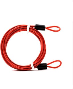 Waslijn Touw - Stalen Kern - Buiten Droge Kleding - Sterke PVC Coating - 1.5 Meter - Rood — thumbnail 1