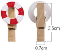 Dailygoods- Houten Knijpers 10 Stuks - Mini Wasknijpers - Fotoklemmen - Paperclips - Berichtklemmen - Decoratieklemmen — thumbnail 5