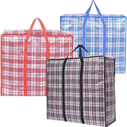 Wasnetjes met ritssluiting - Rood - 60 x 50 x 20 cm - Duurzame Nylon Opbergzakken - Voor Kleding en Reis — thumbnail 3