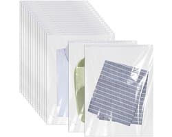 Wasnetjes met ritssluiting - Transparant - 30 x 40 cm - Waterdicht PE Opbergzakken - Voor Reizen en Organisatie