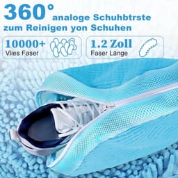 SnelShoppen - Schoenenwaszak met Rits - Waszak voor Schoenen - Anti-Deformatie - Lichtgewicht en Draagbaar - Herbruikbare Wasnet - 39 x 25 x 9 cm - Bl — thumbnail 5