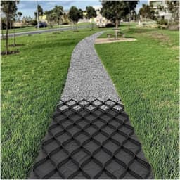 Grond rooster stabilisator - Oprit stabilisator Geo rooster - Opritten aanleggen - Hoge laterale sterkte - 2 inch hoogte - Zwart — thumbnail 1