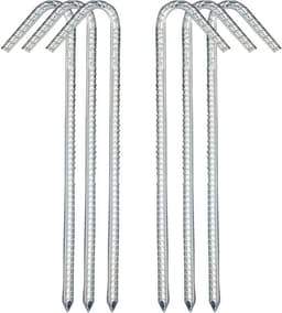 Grondanker tentharingen - tuin haringen van staal - grondnagels voor landschap en bouw - tent voor trampoline en schommel - 6 stuks 30 cm — thumbnail 1