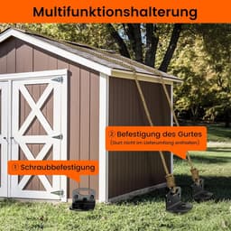 SnelShoppen - Grondankers voor Trampolinepalen, Robuuste Camper Schuur Ankers, Opslag, Schuuranker en Speelset, Schommelanker, Haringen voor Hek, Carp — thumbnail 3