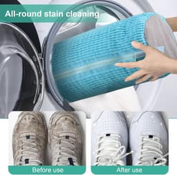 Waszakken, Schoenwaszak voor wasmachine, waszak voor schoenen met rits, waszak voor schoenen voor wasmachine, geschikt voor alle schoenen en maten (azul, 2) — thumbnail 5