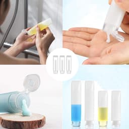Knijpflessen, lege navulbare reisfles, lekbestendige plastic reisfles voor vloeistoffen, shampoo, lotion, knijpflessen set (30 ml en 50 ml) — thumbnail 3
