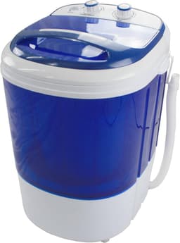 SnelShoppen - Mini Wasmachine 3kg met Centrifuge - Bovenlader voor Camping, Studenten, Reis, Klein, Compact, Energiezuinig, Wit — thumbnail 1