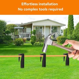 SnelShoppen - Robotic Lawnmower Wire Pin - 200 Pegs voor Robotic Limiting Cable, Grondpinnen voor Bevestigen van Limietkabel, Hoge Kwaliteit, Weerbest — thumbnail 2