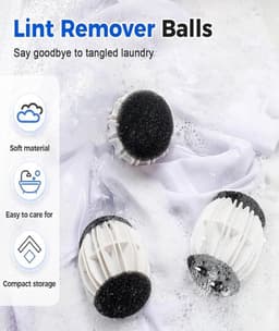 2 stuks - herbruikbare siliconen wasballen - wasmachineballen voor kleding - Voorkomen dat stoffen in de knoop raken en verbeteren de reiniging - voor wasmachine en droger - 7×6.1×4.4cm — thumbnail 3
