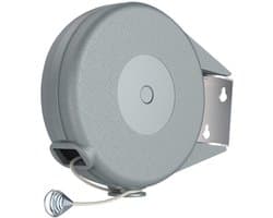 Uitschuifbare Drooglijn - Uitschuifbare waslijn - Uittrekbare Wasdraad - Duurzaam en stevig – Eenvoudig te installeren – binnen en buiten - 15 m - 15.5*17.5*5cm - grijs - abs,PVC+hogesterktevezel