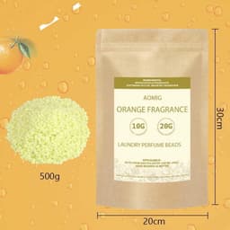 Geuroliën voor kleding, 500 g geurige waxparels voor langdurige frisheid en zachtheid, geel oranje — thumbnail 5