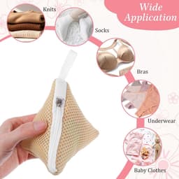 4-delige mini wasnet set, kleine waszakken voor delicate kleding, ideaal voor wasmachine en opslag — thumbnail 5