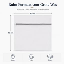waszakken voor huisdieren - 60×60 cm -Beschermt Wasmachine -Honden & Katten — thumbnail 5