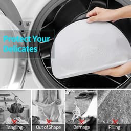 Eono van Amazon - Premium mesh wasnet voor schoenen/sportschoenen, wasnet voor extra bescherming met duurzame ritssluiting wasnet voor op reis, set van 2 — thumbnail 3