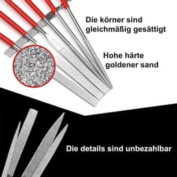 Mini diamantvijlen set 20 stuks 2 x 100 mm voor metaal, glas, steen, hout. — thumbnail 2