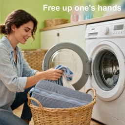 Dailygoods - Grijze Herbruikbare Wasmachine Schoenwaszakken met Verborgen Rits - 360° Reinigende Fluas — thumbnail 3