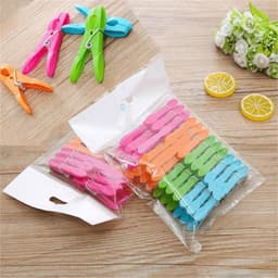 Kleurrijke Wasknijpers - Plastic Klemmen - Kleding Drogen - Goede Grip - 96 Stuks - Willekeurig — thumbnail 2
