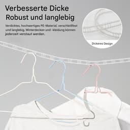 Winddichte Waslijn - Reis Waslijn - Buiten Droge Kleding - Uniek Winddicht Ontwerp - 500 cm - Grijs — thumbnail 2