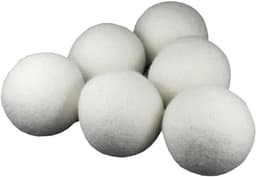 SnelShoppen - EcoSavers Wasdrogerballen 6 Stuks - 100% Schapenwol Drogerballen - 7 cm - Natuurlijke Drooghulp voor Sneller Drogen van Kleding en Handd — thumbnail 2