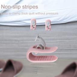 Dekbedovertrekclips, bedlakenhouder, antislipklem zonder naald, voorkomt bunching, huishoudelijk anti-slip apparaat, 12 stuks — thumbnail 3