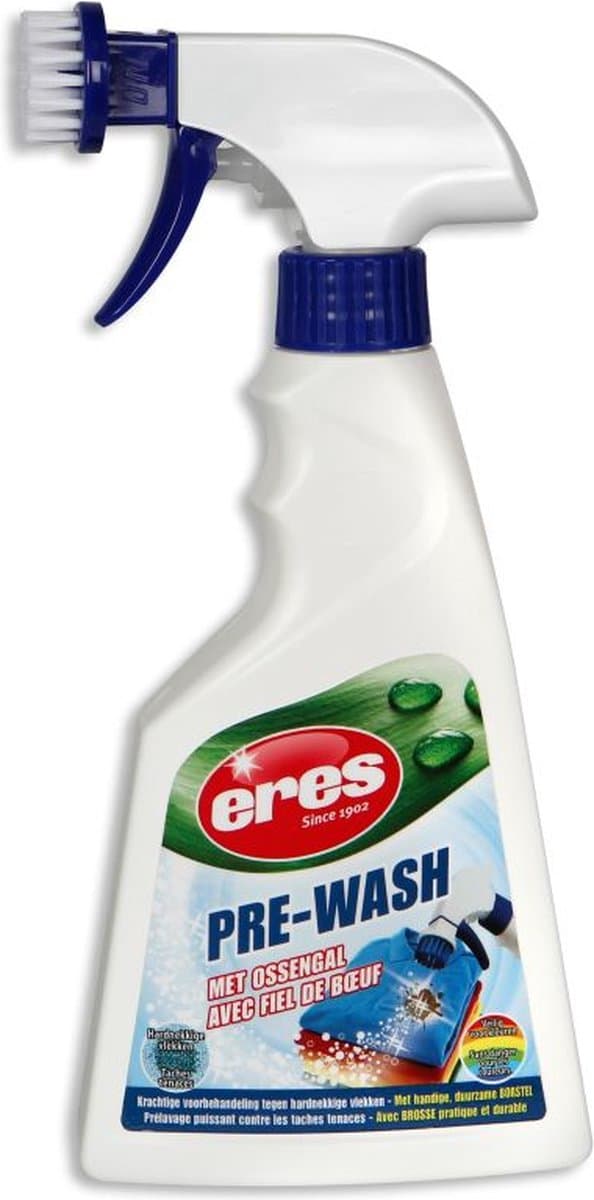 Eres – Ossengalzeep – Pre-Wash – Ossengal - Vlekkenverwijderaar voor kleding – Krachtige voorbehandeling tegen hardnekkige vlekken – met handige duurzame borstel – 500ml — afbeelding 1