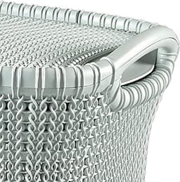 Curver Knit Wasmand met deksel - 57L - Misty Blue — thumbnail 5