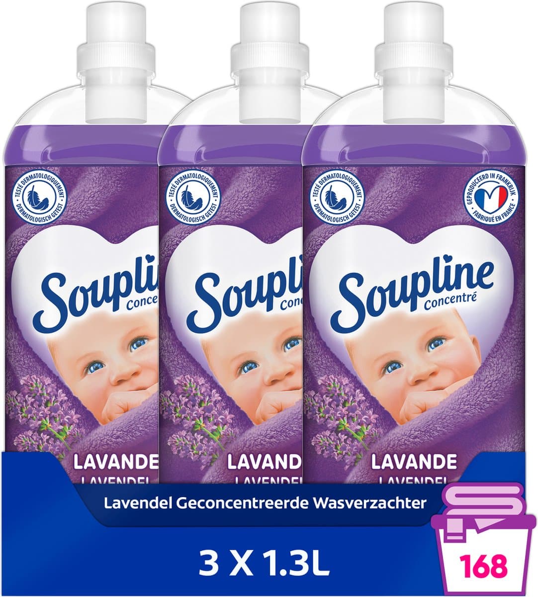 Soupline Lavendel Geconcentreerde Wasverzachter 3 x 1.3L — afbeelding 1