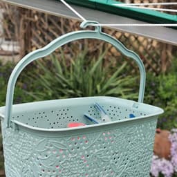 Goodivery ® Kleurrijke Peg Basket Voor Wasgoed - Handige Opbergoplossing Met Hanger En Haak — thumbnail 3