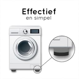 Amenzo® Trillingsdempers Wasmachine - 4 Stuks - Wasmachine Verhoger - Extra Dik - Wasmachine Dempers - Stapelbaar - Droger - Vaatwasser — thumbnail 3