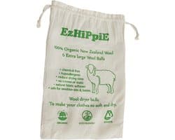 Wollen drogerballen, uit Nepal, natuurlijke handgemaakte wasverzachter die rimpels vermindert, herbruikbaar pakket van 6 [X-Large]