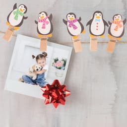 Kleurrijke houten klemmen voor knutselen en decoratie - 10 stuks — thumbnail 3
