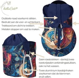 Opberghoes met Karabijnhaak voor Wasknijpers en Kleinigheden — thumbnail 3