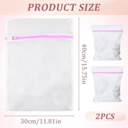 Cosensi - Wasnet voor Wasmachine 30 x 40 cm - 2 Stuks - Bescherming tegen Vervorming - Voor Gevoelige Kleding - Reisaccessoires — thumbnail 5