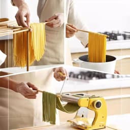 Cosensi - Opvouwbaar Pasta Droogrek voor Eenvoudige Transfer en Opslag - Duurzaam Design - Ruimtebesparend - Keukenaccessoire — thumbnail 2
