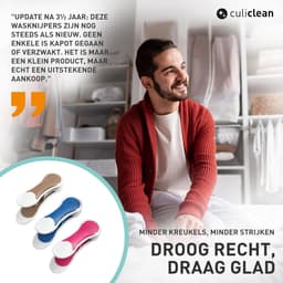 Maxi Clips Wasknijpers voor Zware Kleding - 12 Stuks Zwart-Wit — thumbnail 3
