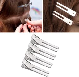 50x Metalen Haarspeld Clips Zilver Krokodillen Haarclip voor Kappers en DIY — thumbnail 5