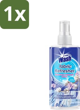 1 x At Home - Wash - Textielverfrisser - Fresh Cotton - Neutraliseert Onaangename Geuren - 300 ml - Textielverfrisser - Katoengeur - Geur Neutraliseren - Kleding Verfrissen - Stoffen Verfrissen — thumbnail 1