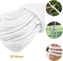 Nylon Touw 20 m - Veelzijdig Gebruik - Kleding Drogen, Tuin en Camping — thumbnail 4