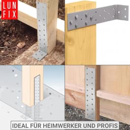 20 Stuks Platte Stalen Betonankers - Voor Verankering van Hout in Beton | Bevestigingshoek 300 mm x 40 mm — thumbnail 3