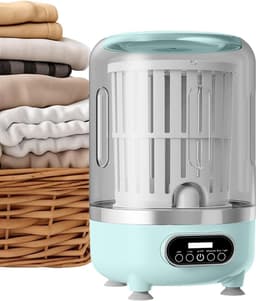 Draagbare wasmachine, wasmachine met drie programma's, compacte wasmachine – geschikt voor babykleding, beddengoed, dierenkleding, reizen, appartementen, hotels, enz. – groene uitvoering met een inhoud van 3 liter. — thumbnail 1