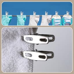Wasknijpers Sterk - Kledingklemmen Metaal - Kleding Drogen - Winddicht Zware Kleding - 50 stuks - Zilver — thumbnail 2