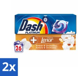 Dash – Wasmiddelcapsules – 4in1 Pods Amber & Orchidee – 26 capsules - Voordeelverpakking - 2 stuks — thumbnail 1