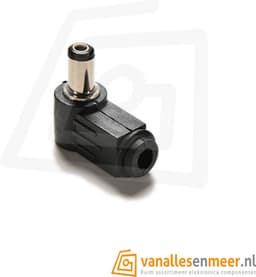 DC connector 2.5x5.5 male Haaks 5.5x2.5 — thumbnail 1