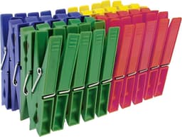 40 Stuks Kunststof Wasknijpers - Sterke Kledinghangers voor Binnen en Buiten — thumbnail 3