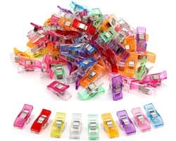 100 Stuks Multifunctionele Stofklemmen voor Naaien, Quilten en Knutselen